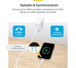 StarTech.com 1m USB-C Laadkabel, Charge & Sync, 60W (3A) PD, USB 2.0, Laptop Type C Laadkabel - Witte USB-C Oplaadkabel