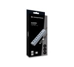 Conceptronic HUBBIES21G hub di interfaccia USB 3.2 Gen 1 (3.1 Gen 1) Type-A 5000 Mbit/s Grigio