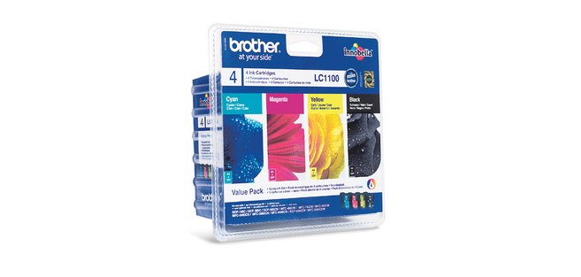 Brother LC1100VALBPRF ink cartridge 4 pc(s) Original Standard Yield Black, Cyan, Magenta, Yellow