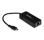 StarTech.com Adaptateur réseau USB-C vers RJ45 Gigabit Ethernet avec port USB supplémentaire - M/F - USB 3.1 Gen 1 (5 Gb/s)