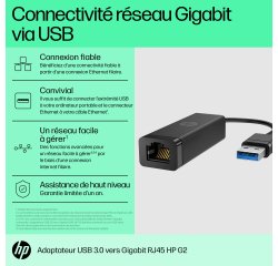 HP Adaptateur USB 3.0 RJ45 vers Gigabit G2