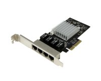 StarTech.com Tarjeta de Red PCI Express Ethernet Gigabit con 4 Puertos RJ45 Chipset Intel i350