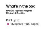HP 912XL High Yield Magenta Original Ink Cartridge