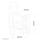 Neomounts NM-WS300BLACK Soporte de pared para altavoz Sonos Play3 - movimiento completo