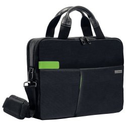 Sac ordinateur leitz 13.3\" smart travel 18 poches        polyester waterproof poignee  cuir trousse amovible coloris