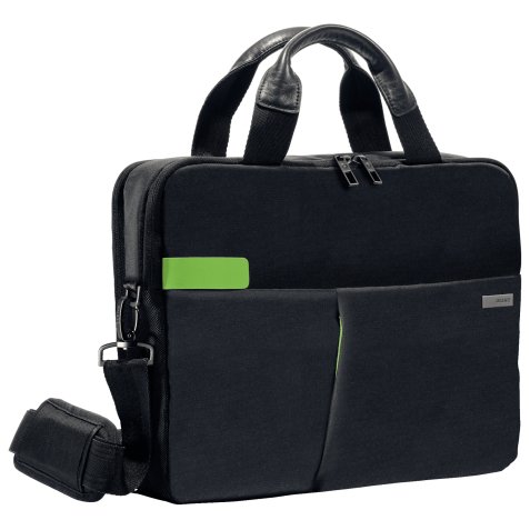 Sac ordinateur leitz 13.3\" smart travel 18 poches        polyester waterproof poignee  cuir trousse amovible coloris