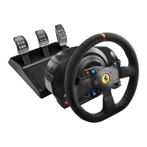 Thrustmaster T300 Ferrari Integral Racing Wheel Alcantara Edition Nero Sterzo + Pedali Analogico/Digitale PC, PlayStation 4, Playstation 3