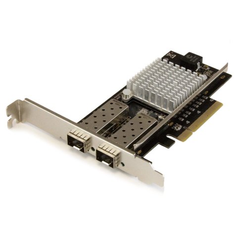 StarTech.com Carte réseau PCI Express à 2 ports fibre optique 10 Gigabit Ethernet avec SFP+ ouvert et chipset Intel