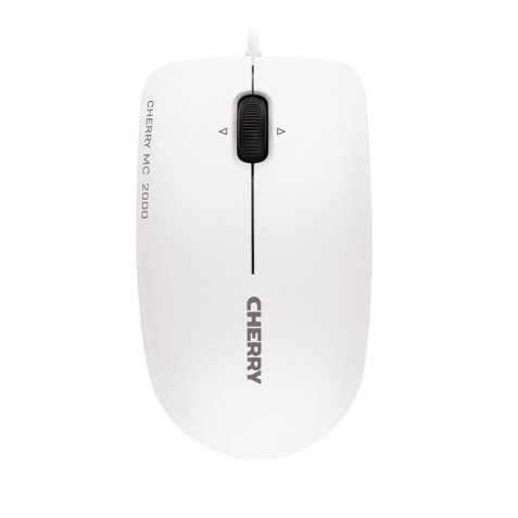 CHERRY MC 2000 Souris filaire, molette multi directionnelle, blanc grisé, USB