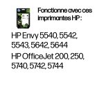 HP 62 pack de 2 cartouches authentiques d'encre noire / trois couleurs
