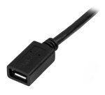 StarTech.com Câble d'extension Micro USB de 50 cm - M/F - Noir