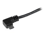 StarTech.com Câble USB A vers Micro B de 2 m avec connecteurs coudés à angle droit - M/M - Noir