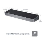 StarTech.com Station d'Accueil USB 3.0 à 3 Écrans avec 2x 4K DisplayPort et HDMI - Hub USB-A à 5 Ports (1x Fast-Charge), Audio 3,5 mm, GbE - Docking Station Universelle USB Type-A pour PC Portable, Win/MacOS