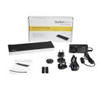 StarTech.com Station d'Accueil USB 3.0 à 3 Écrans avec 2x 4K DisplayPort et HDMI - Hub USB-A à 5 Ports (1x Fast-Charge), Audio 3,5 mm, GbE - Docking Station Universelle USB Type-A pour PC Portable, Win/MacOS