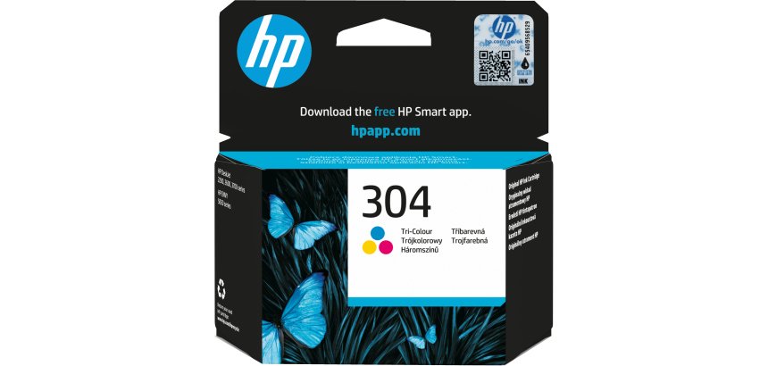 HP 304 Cartouche d’encre trois couleurs authentique