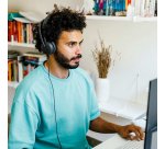 Logitech Zone Wired 2: auriculares con cancelación de ruido y tecnología híbrida adaptativa ANC, USB-C con adaptador USB-A, Grafito