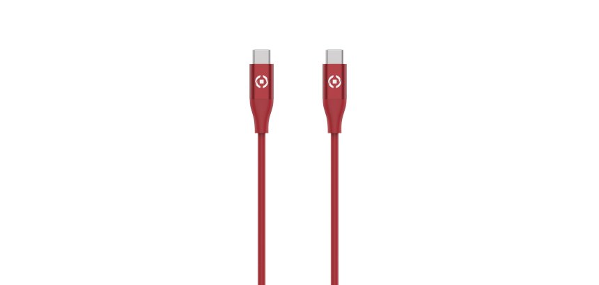 Celly USBCUSBCCOLRD USB cable 1.5 m USB C 60 W Red
