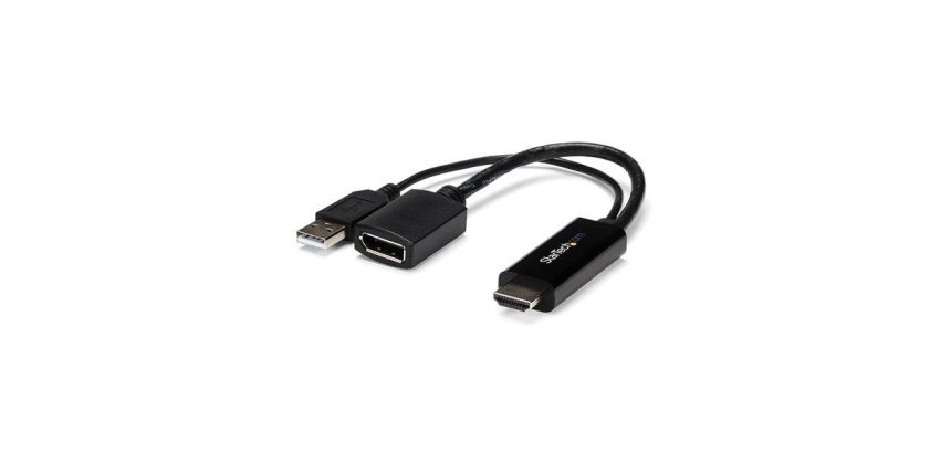 StarTech.com Adaptateur HDMI vers DisplayPort 4K alimenté par USB