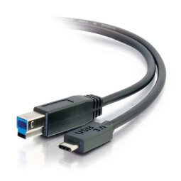 C2G 1m USB 3.1 Gen 1 USB Type C to USB B Cable M/M - USB C Cable Black - USB Typ-C-Kabel - 1 m