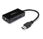 StarTech.com Adaptateur réseau USB 3.0 vers Gigabit Ethernet avec hub USB 3.0 à 2 ports