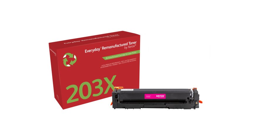 Toner remanufacturé Magenta Everyday™ de Xerox compatible avec HP 203X (CF543X), Grande capacité