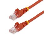 StarTech.com Câble réseau Cat5e UTP sans crochet de 2m - Cordon Ethernet RJ45 anti-accroc - M/M - Rouge