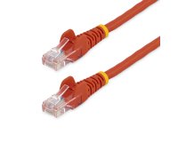 StarTech.com Câble réseau Cat5e UTP sans crochet de 2m - Cordon Ethernet RJ45 anti-accroc - M/M - Rouge