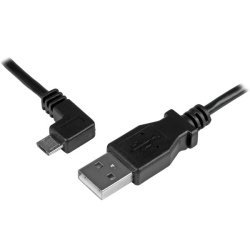 StarTech.com Micro USB Lade/Sync-Kabel - St/St - Micro USB linksgewinkelt - 1m