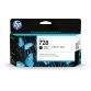 Cartouche HP 728 130ml noir mat pour imprimante jet d'encre