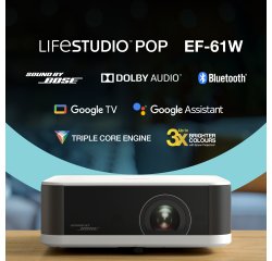 Epson Lifestudio Pop EF-61W data projector Standard throw projector 700 ANSI lumens 3LCD 1080p (1920x1080) Black, White