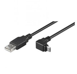 Nilox USB A - Micro-USB B, 1.8m cavo USB USB 2.0 1,8 m Nero