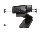 Logitech C920 Pro HD Webcam 3 MP 1920 x 1080 Pixel USB 2.0 Schwarz