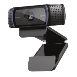 Logitech C920 HD Pro Webcam, Videochiamata Full HD 1080p/30fps, Audio Stereo ?Chiaro, ?Correzione Luce HD, Funziona con Skype, Zoom, FaceTime, Hangouts, ??PC/Mac/Laptop/Tablet/Chromebook - Nero