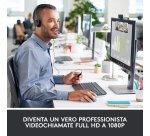 Logitech C920 HD Pro Webcam, Videochiamata Full HD 1080p/30fps, Audio Stereo ?Chiaro, ?Correzione Luce HD, Funziona con Skype, Zoom, FaceTime, Hangouts, ??PC/Mac/Laptop/Tablet/Chromebook - Nero