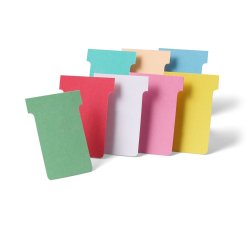 Fiche t planning nobo indice 1.5 coloris rouge étui 100 unités