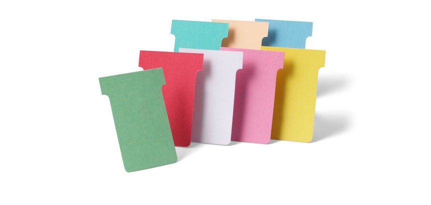 Fiche t planning nobo indice 1.5 coloris rouge étui 100 unités