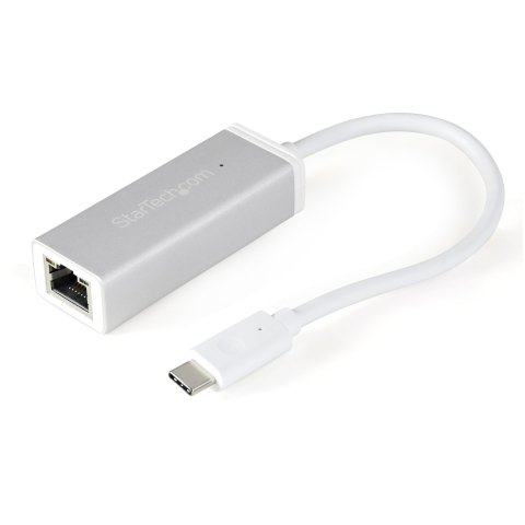 StarTech.com Adaptador de Red Ethernet Gigabit USB-C - Aluminio - Compatible con Puertos Thunderbolt 3 - Adaptador de Red LAN Externo USB Tipo C a RJ45