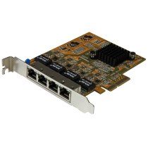startechcom tarjeta de red pci express ethernet gigabit con 4 puertos rj45