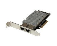 StarTech.com Tarjeta Adaptador de Red PCI Express Ethernet 10GBase-T con 2 Puertos RJ45 Chipset Intel x540
