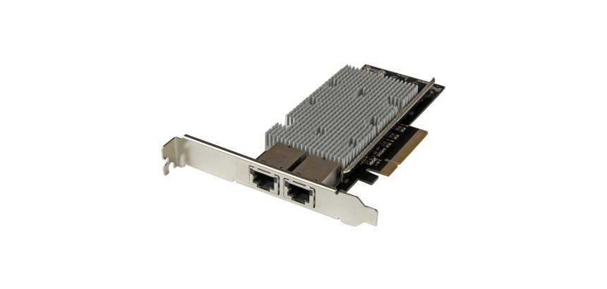 StarTech.com Tarjeta Adaptador de Red PCI Express Ethernet 10GBase-T con 2 Puertos RJ45 Chipset Intel x540