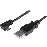 StarTech.com USBAUB2MRA câble USB 2 m USB 2.0 USB A Micro-USB B Noir