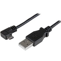 cable de 1m micro usb con conector acodado a la derecha - cable de carga y sincronizacian