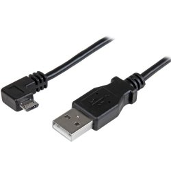 StarTech.com USBAUB2MRA USB-kabel USB 2.0 2 m USB A Micro-USB B Zwart