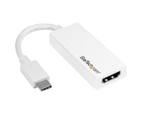 StarTech.com Adaptateur vidéo USB-C vers HDMI - M/F - Ultra HD 4K - Blanc
