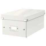 Boîte de rangement pour DVD Click & Store, blanc