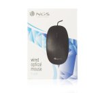 NGS Flame ratón Oficina mano derecha USB tipo A Óptico 1000 DPI
