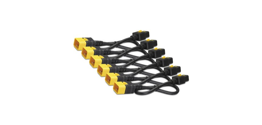 APC NetShelter - Kit cordon d'alimentation - Verrouillable - 6 câbles - 0,61m
