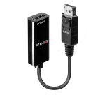 Lindy 41718 adaptador de cable de vídeo 0,15 m DisplayPort HDMI Negro
