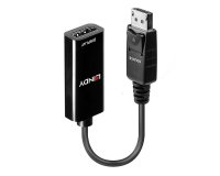 Lindy 41718 adaptador de cable de vídeo 0,15 m DisplayPort HDMI Negro