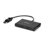 StarTech.com Adaptador Multimonitor de 3 Puertos - Divisor Splitter de Vídeo DisplayPort a 3x HDMI - Hub MST DP a HDMI -1080p Triple - Modo Extendido o Clonado - Windows Solamente